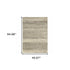 3' X 5' Grey Beige And Tan Abstract Power Loom Stain Resistant Area Rug